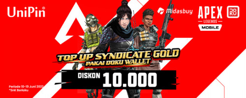 Top up Syndicate Gold di UniPin Pakai Doku Wallet Diskon 10.000!